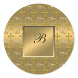 Gold Christian Love Sticker