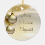 Gold Christmas Balls on Gold Christmas Ornament