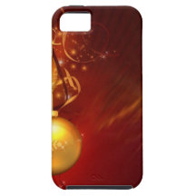 Gold Christmas Bulbs iPhone 5 Cover