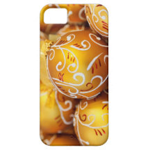 Gold Christmas Tree Balls iPhone 5 Case