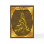 Gold Christmas Tree Card