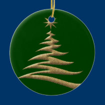 Gold Christmas Tree Ornament ornaments