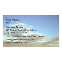 Gold Cloud Layer And Blue Sky Business Cards