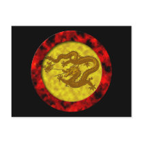 Gold Coin Dragon Postcards