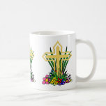 Gold Cross and Flowers mugs
