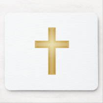 Gold Cross/Easter Mousepad