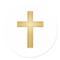 Gold Cross/Easter Stickers