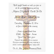 Gold Cross Religious Wedding Custom Invitations