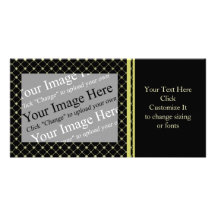 Gold Crosses Photo Card Template
