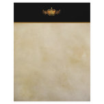 Gold Crown Parchment-look Letterhead