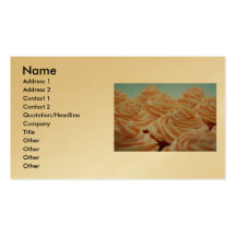 Gold Cupcake Business Card