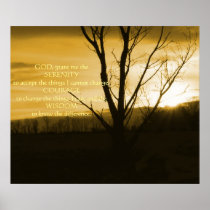 Gold December Night in Pa Poster Print