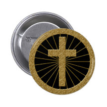 GOLD DECORATIVE CROSS PIN