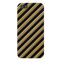 Gold Diagonal Case For iPhone 5