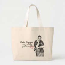 gold digger canvas bags