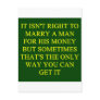 gold digger joke postcard