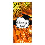 gold disco grad graduation custom rack cards