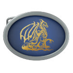 Gold Dragon Belt Buckle