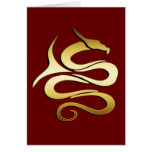 GOLD DRAGON GREETING CARDS