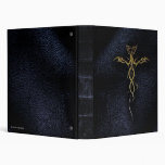 Gold Dragon Leather Look Gothic Binder