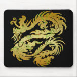 GOLD DRAGON MOUSE PADS