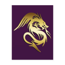 GOLD DRAGON POST CARD