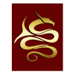 GOLD DRAGON POSTCARD