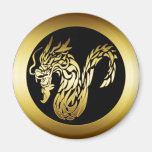 GOLD DRAGON REFRIGERATOR MAGNET