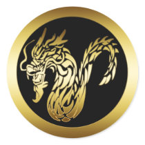 GOLD DRAGON STICKERS