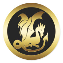 GOLD DRAGON STICKERS