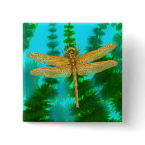 Gold Dragonfly Pin