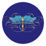 Gold Dragonfly Tiara Stickers