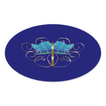 Gold Dragonfly Tiara Stickers
