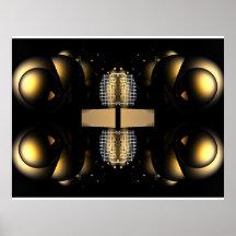 Gold Dust Matrix Poster