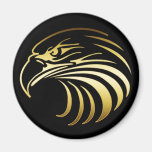 GOLD EAGLE HEAD FRIDGE MAGNET