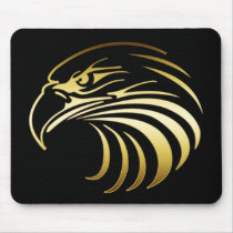 GOLD EAGLE HEAD MOUSEPAD