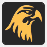 Gold Eagle Head Stickers
