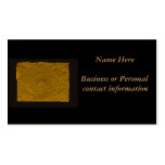 Gold Embossed Look Rose Business Card