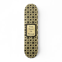 Gold Filigree Custom Skate Board