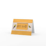 Gold Finches Get Well Soon Card