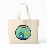 Gold Fish Canvas Bags
