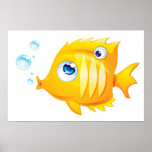 Gold Fish Print
