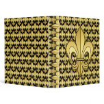 Gold Fleur de lis Binder