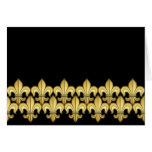Gold Fleur de lis Greeting Card