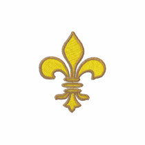 Gold fleur de lis Embroidered Shirt