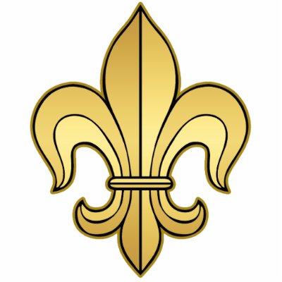 Gold Fleur de lis Photo Cutouts by ARTegrity