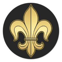 Gold Fleur de lis Sticker