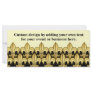 Gold Fleur de lis XXX Dat Rack Card Template