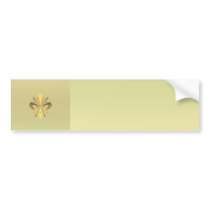 Gold fleur de lys bumper sticker