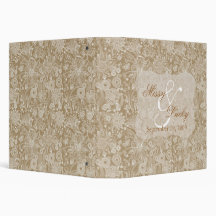 Gold Floral Wedding/Anniversary Planner 3 Ring Binder